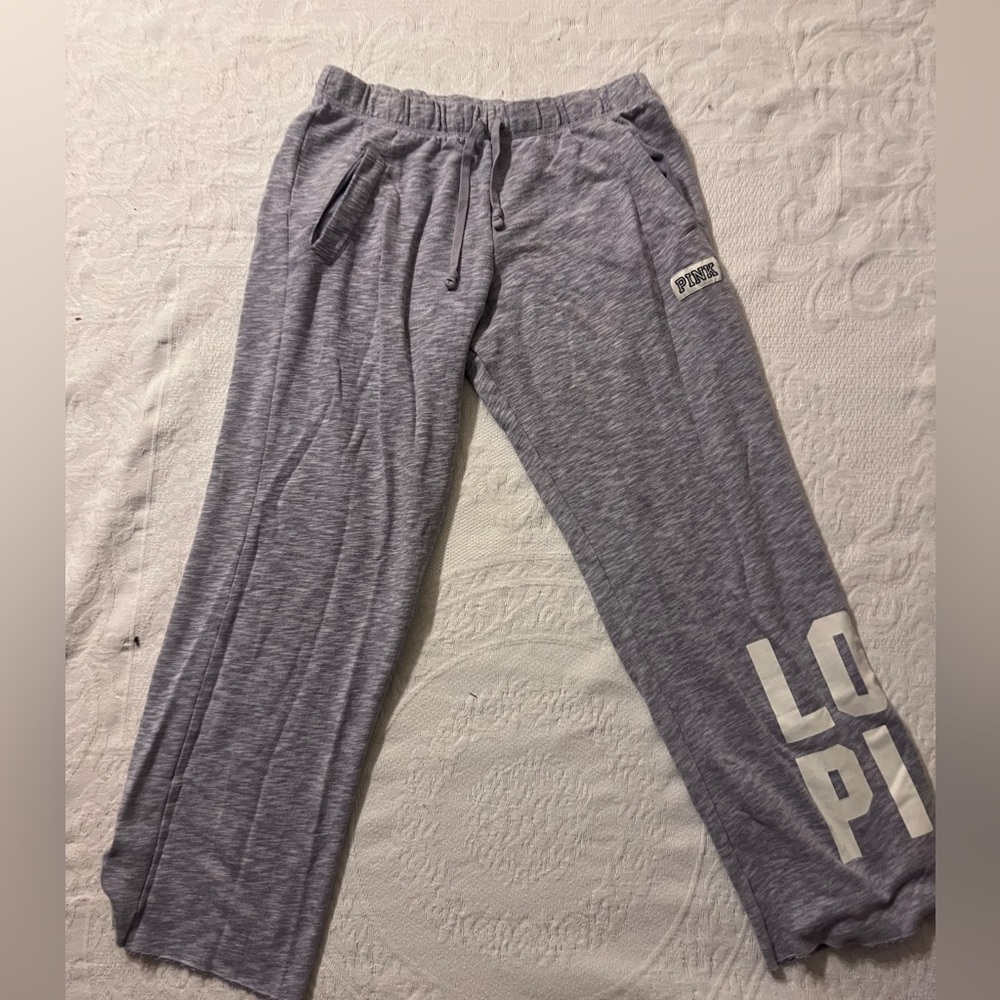 Pink Victoria's Secret Love Pink Loose Fit Sweatpants Women's Light Purple (Med)